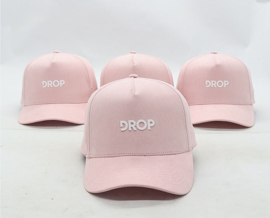 Pink Suede Cap