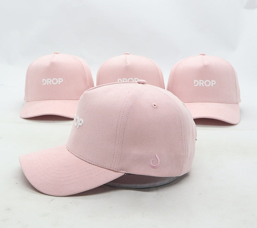 Pink Suede Cap