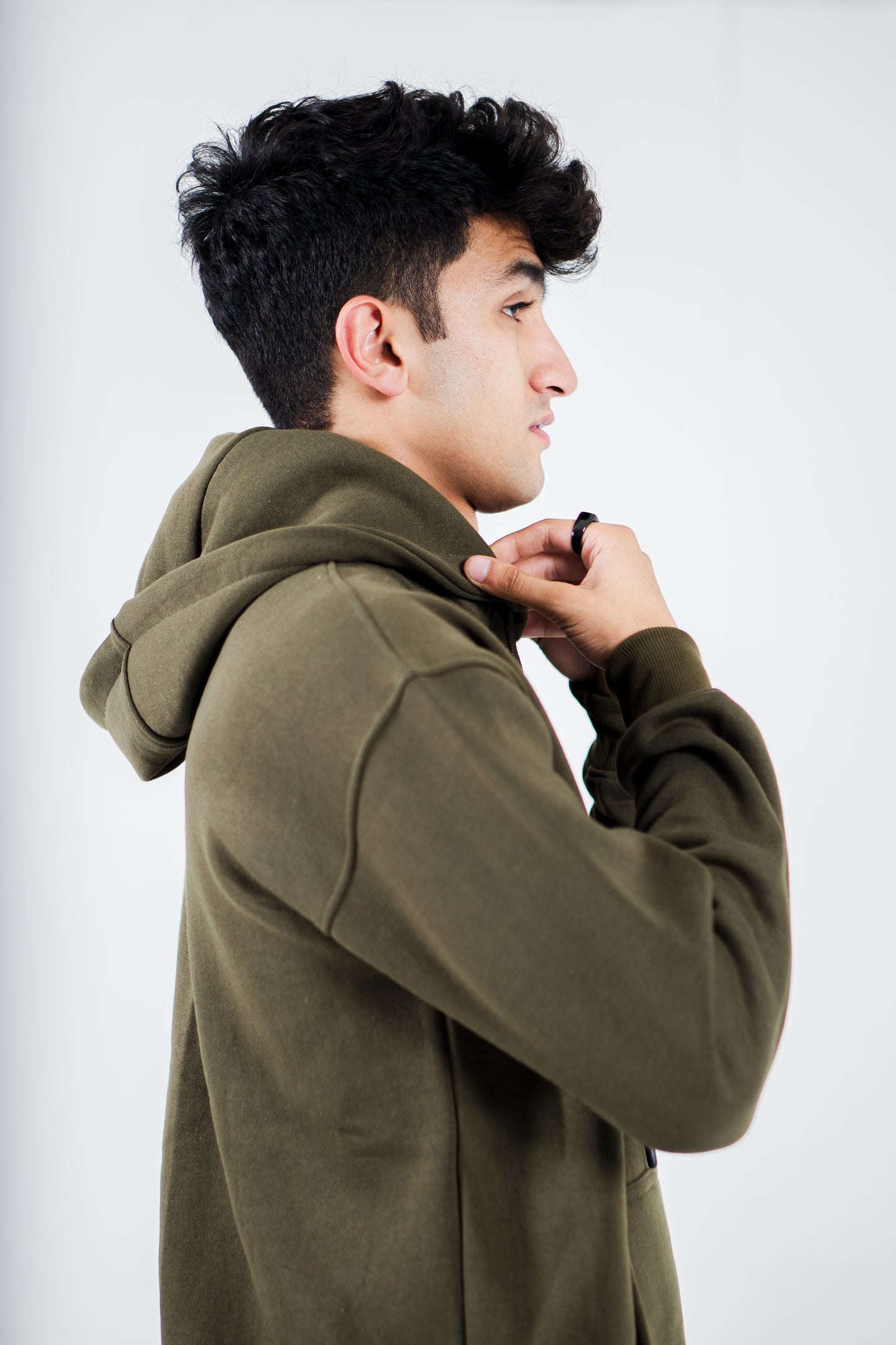 Olive Drop Hoodie