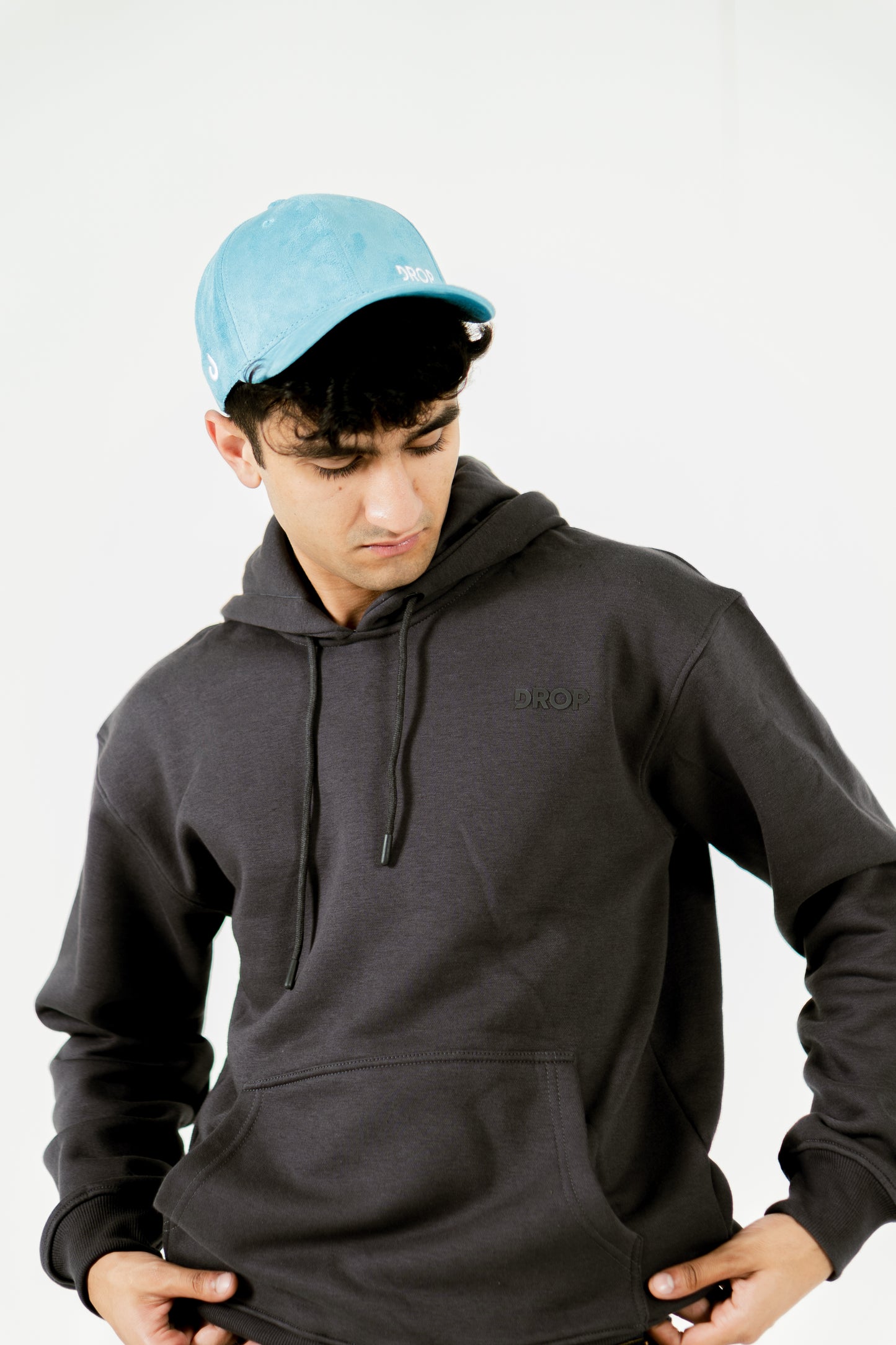 Charcoal Drop Hoodie