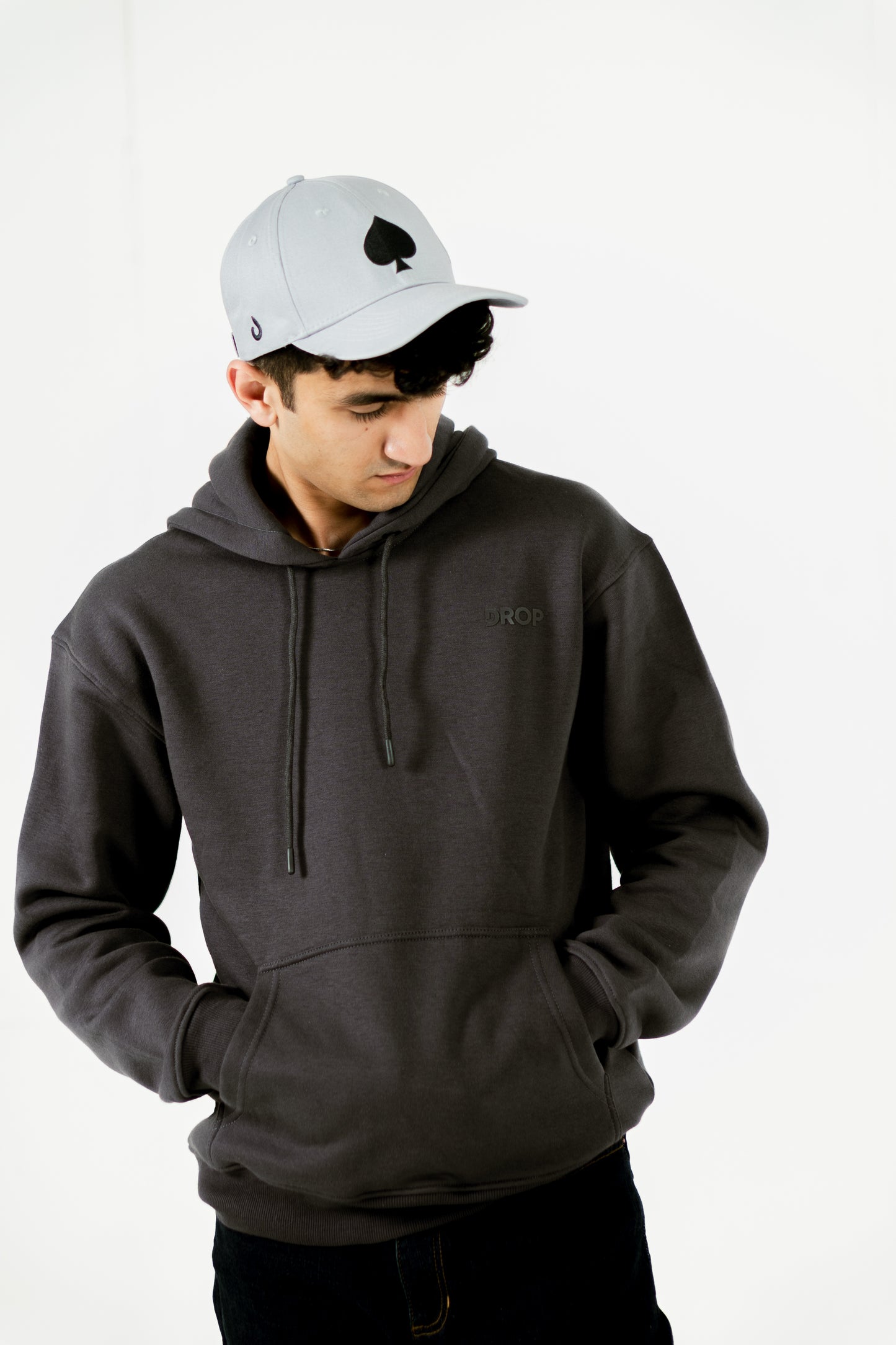 Charcoal Drop Hoodie