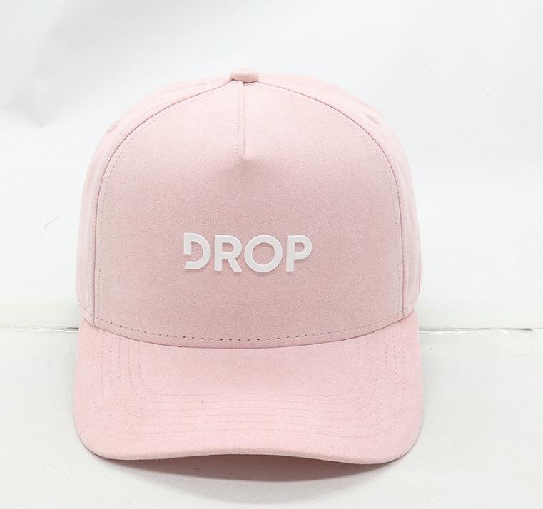 Pink Suede Cap
