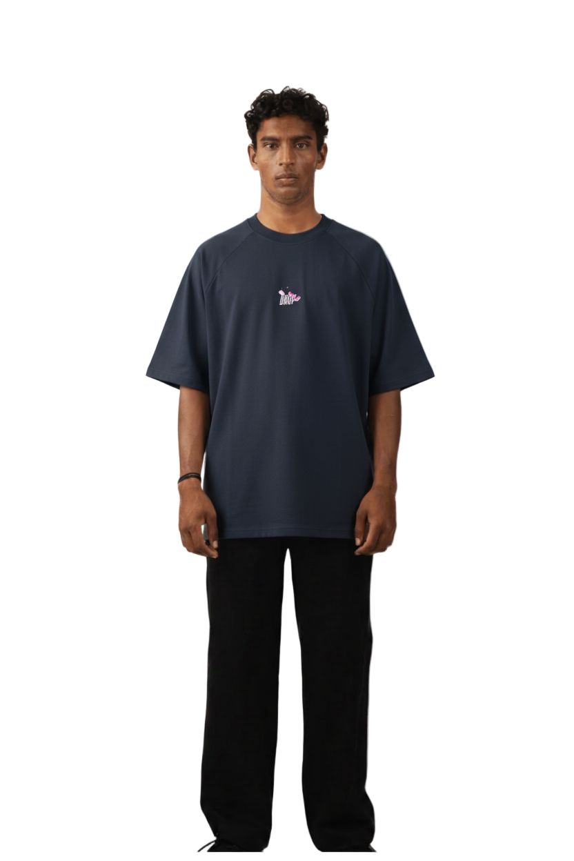 Brickwork Blue Oversized Tee