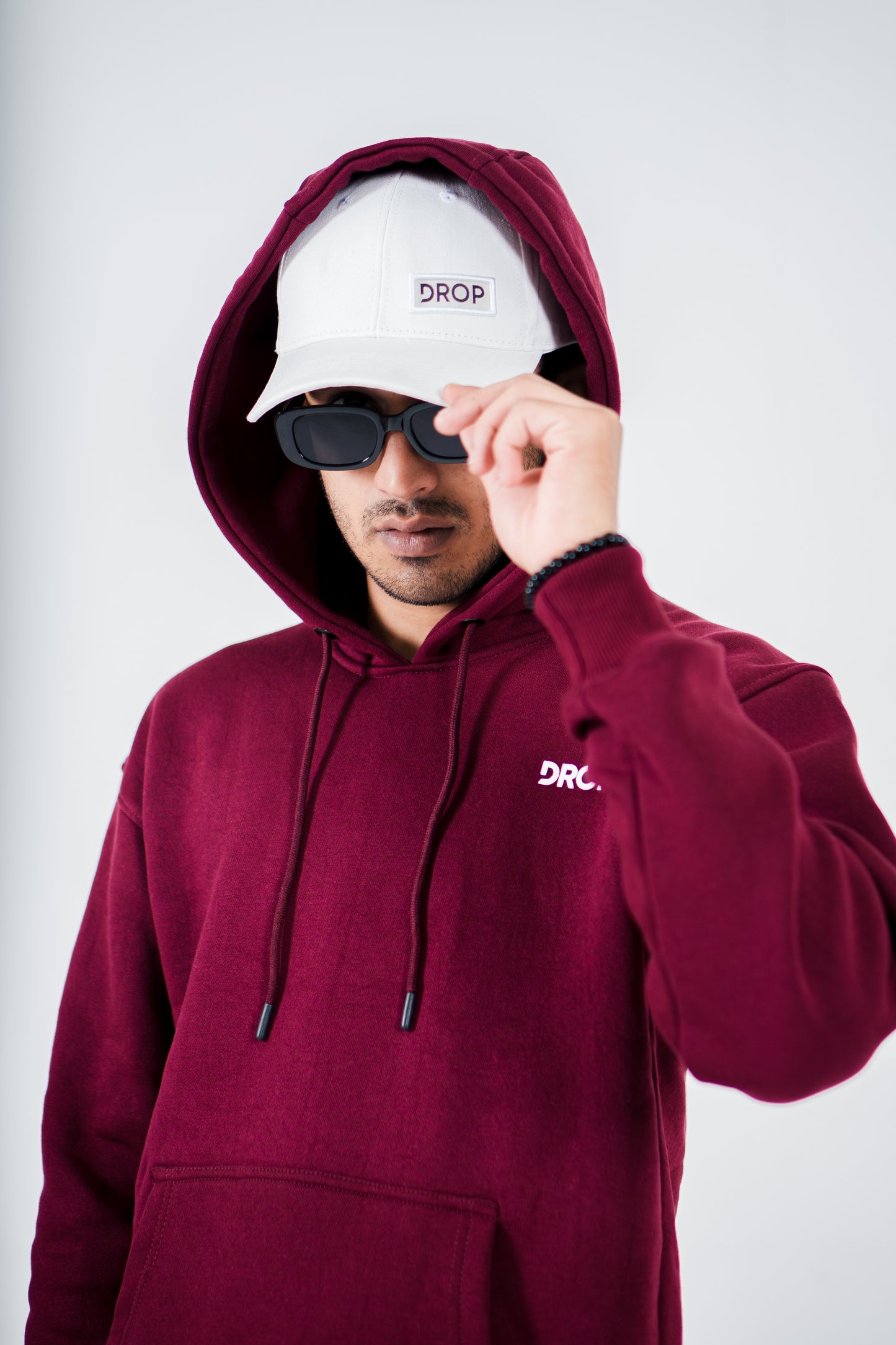 Maroon Drop Hoodie