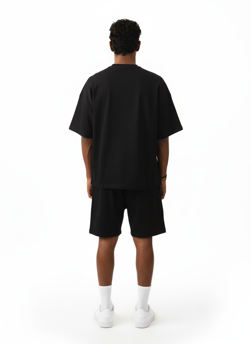 Raw Black Crop Tee