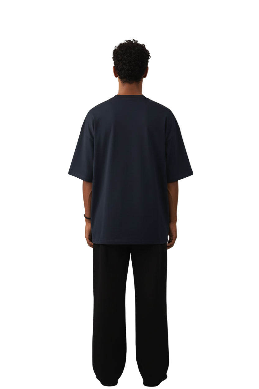 Brickwork Blue Oversized Tee