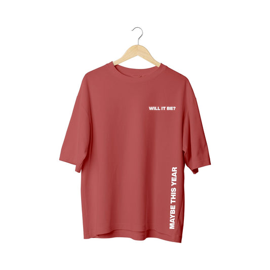 Indian Red Oversized T-Shirt