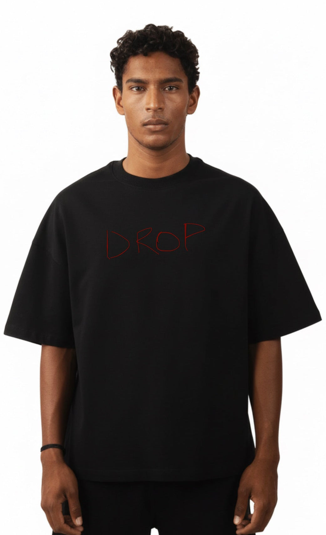 Raw Black Crop Tee