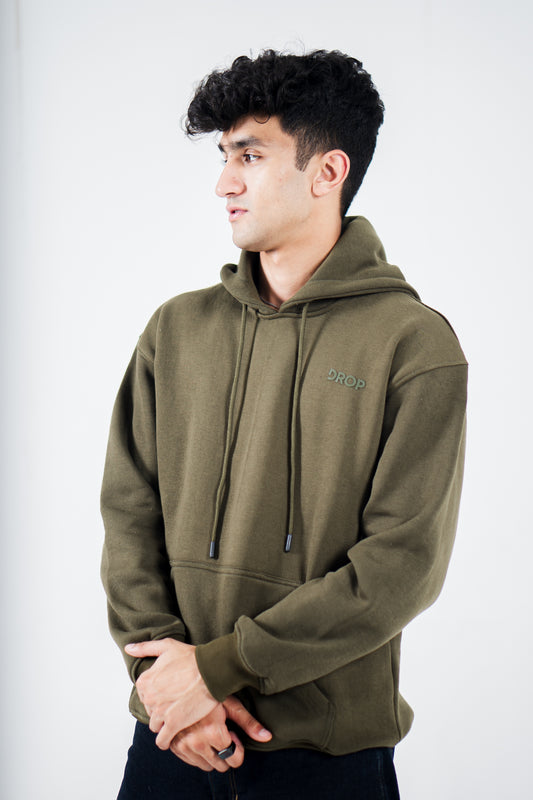 Olive Drop Hoodie