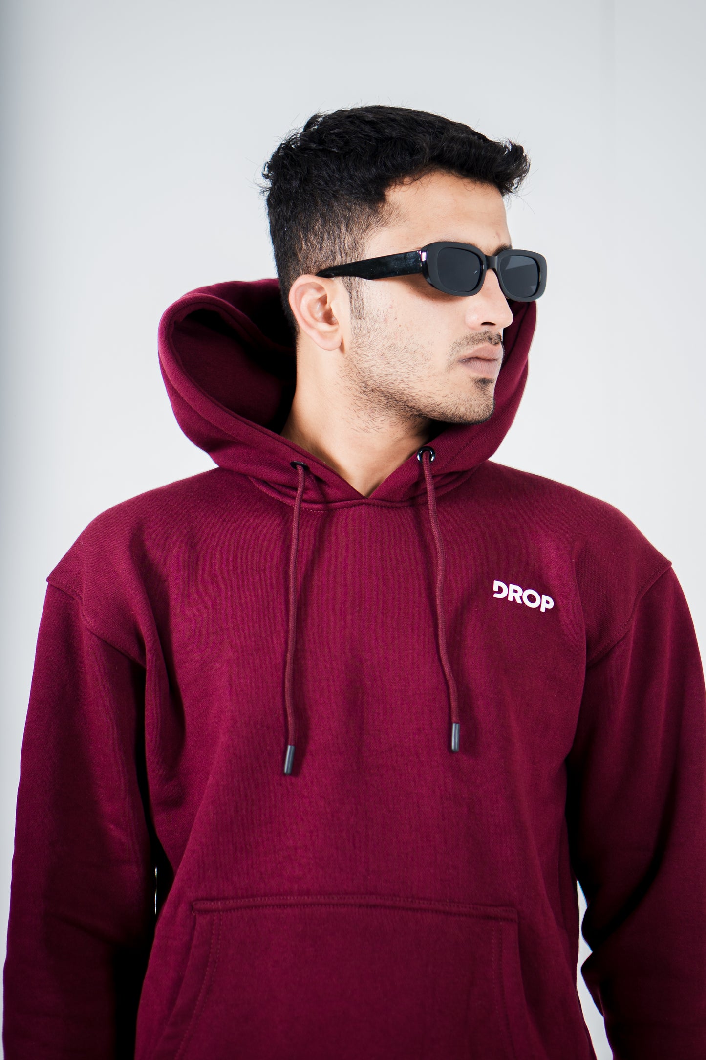 Maroon Drop Hoodie