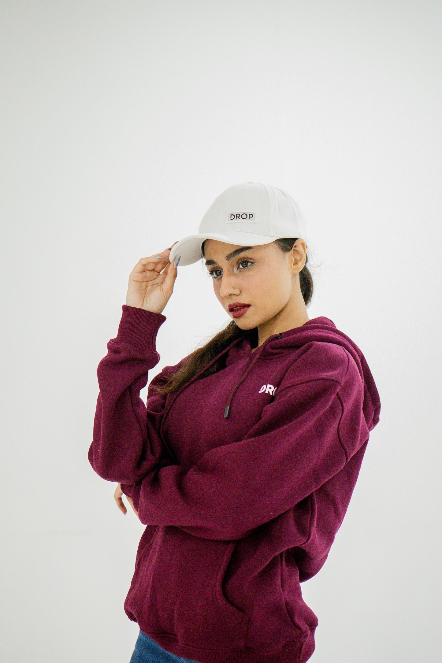 Maroon Drop Hoodie