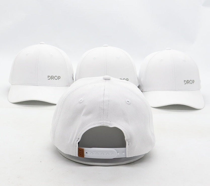 Suede White Cap